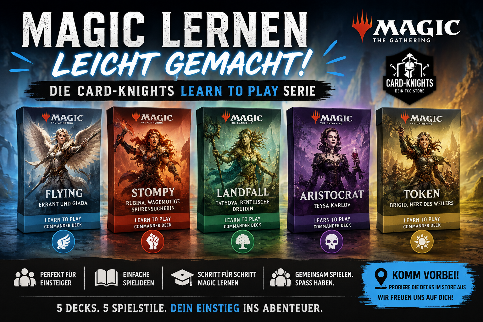 Magic lernen leicht gemacht – Die Card-Knights Learn to Play Serie