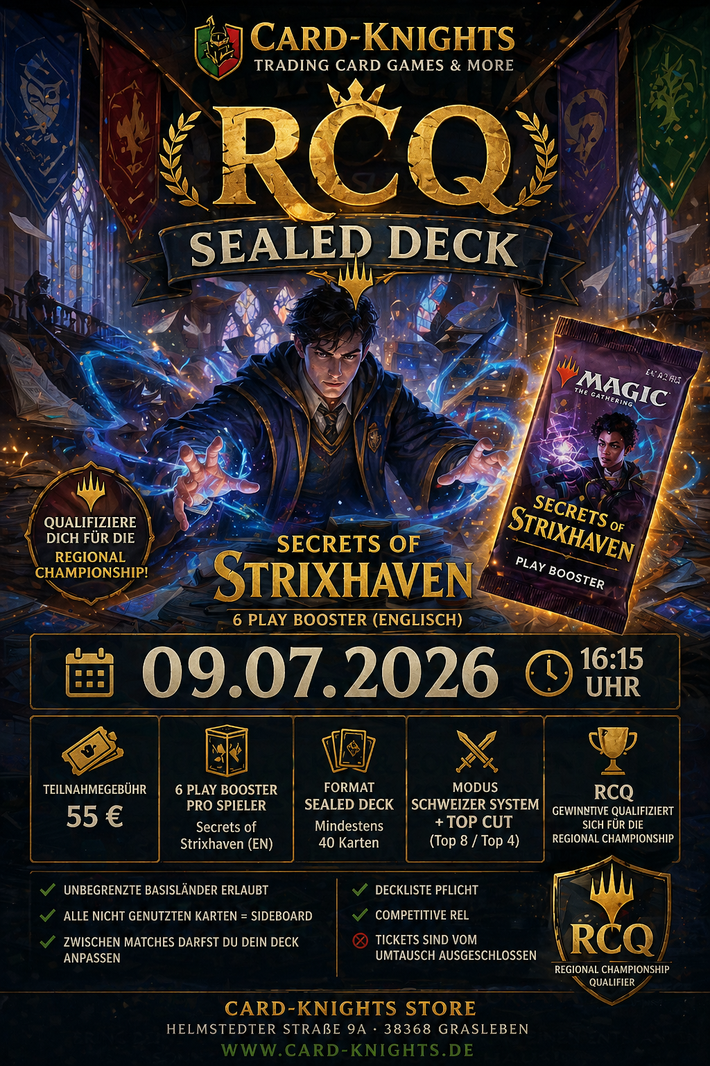 Eventaufruf Strixhaven RCQ am 09.07.2026
