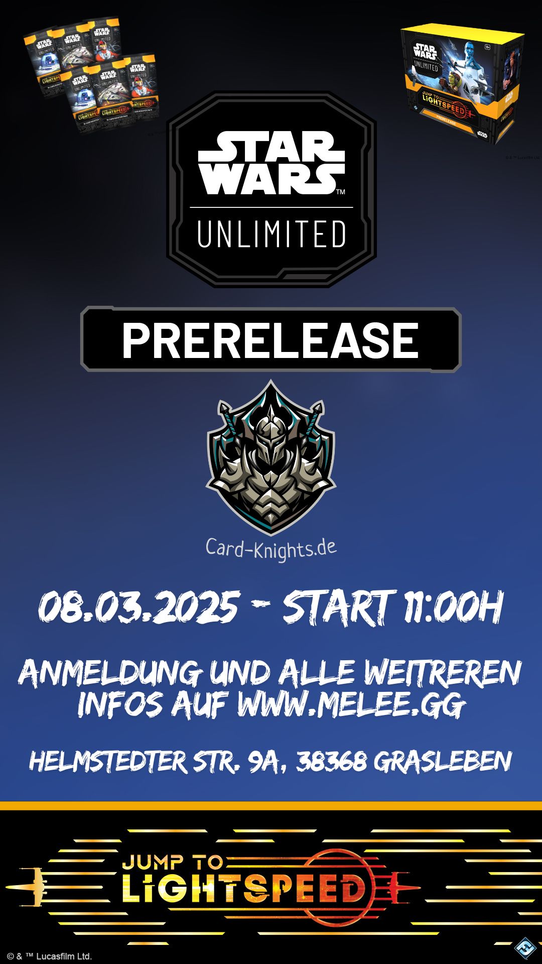 Starwars Jump into Lightspeed Prerelease!