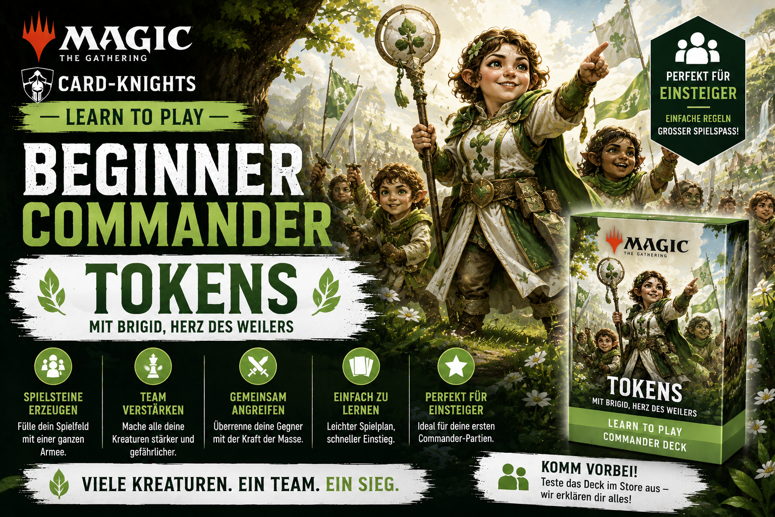 ⚔️ Magic: The Gathering – Card-Knights Learn to Play Beginner Commander – Tokens