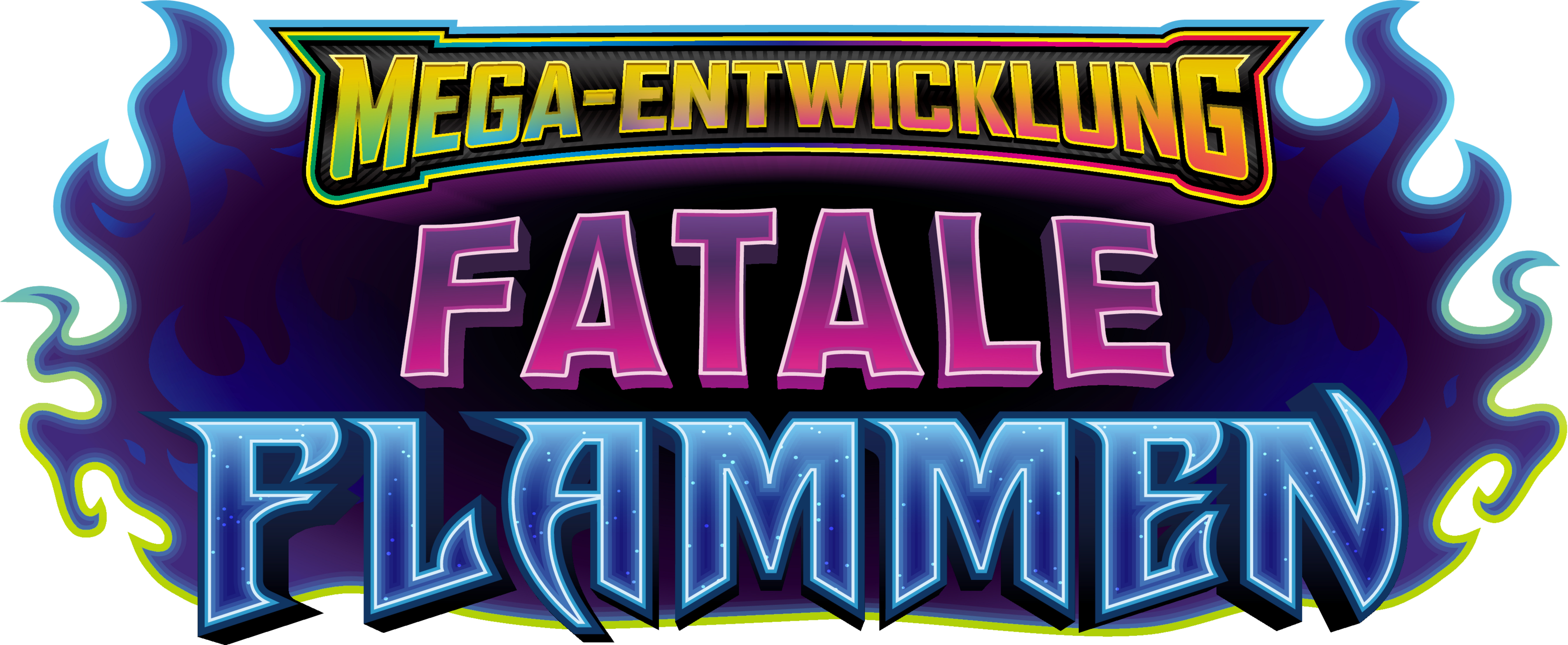Pokémon TCG Mega-Entwicklung – Fatale Flammen mit Mega-Glurak X-ex, Mega-Gengar-ex und weiteren Mega-Pokémon-ex auf dem Schlachtfeld