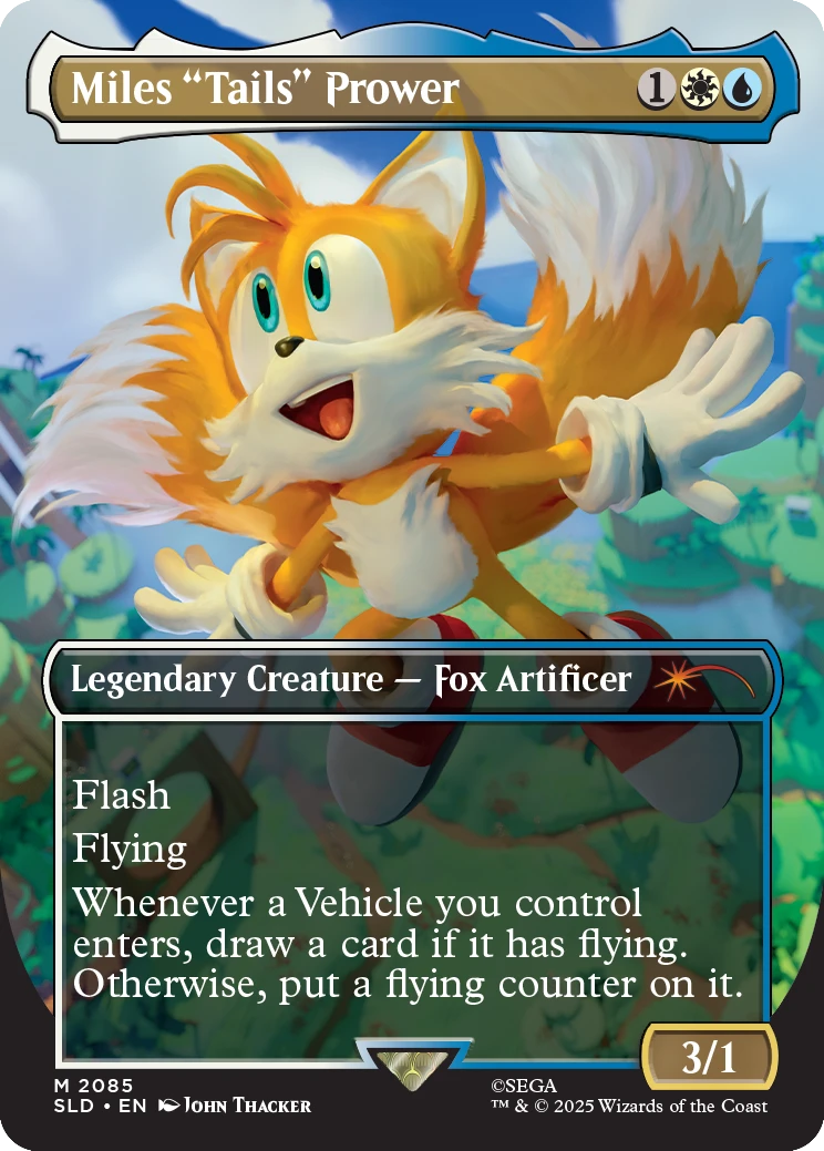 Secret Lair x Sonic: Friends & Foes – Non-Foil Edition (EN) mit 7 exklusiven Sonic-Karten Miles "Tails" Prower