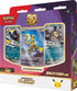 Pokémon Karmesin & Purpur 30 Jahre Kampfdeck Tag oder Nacht in deutscher Sprache mit spielbereitem 60-Karten-Deck, Psiana-ex oder Nachtara-ex, Deckbox und Spielzubehör