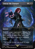 Detailansicht der Kartenillustration mit Final Fantasy-Charakteren im MTG-Stil