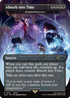 Detailansicht der Kartenillustration mit Final Fantasy-Charakteren im MTG-Stil