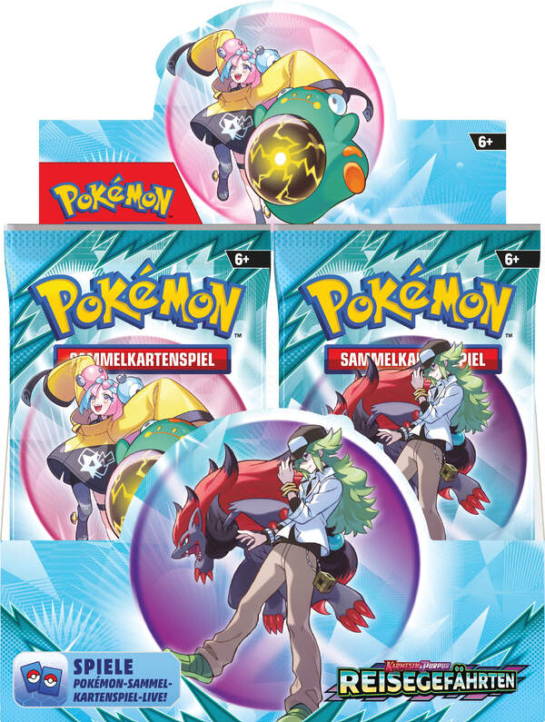 Pokémon TCG – Reisegefährten Booster Display (36 Packs) | Karmesin & Purpur