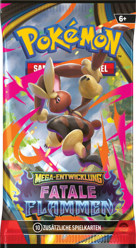 Pokémon TCG Boosterpack Fatale Flammen ME02 mit Mega-Glurak X-ex Artwork