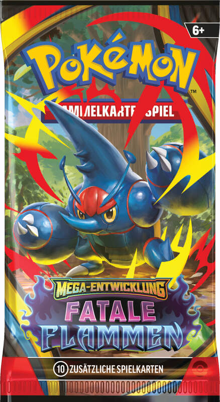 Pokémon TCG Booster-Display Fatale Flammen ME02 mit 36 Packs und Mega-Glurak X-ex Artwork