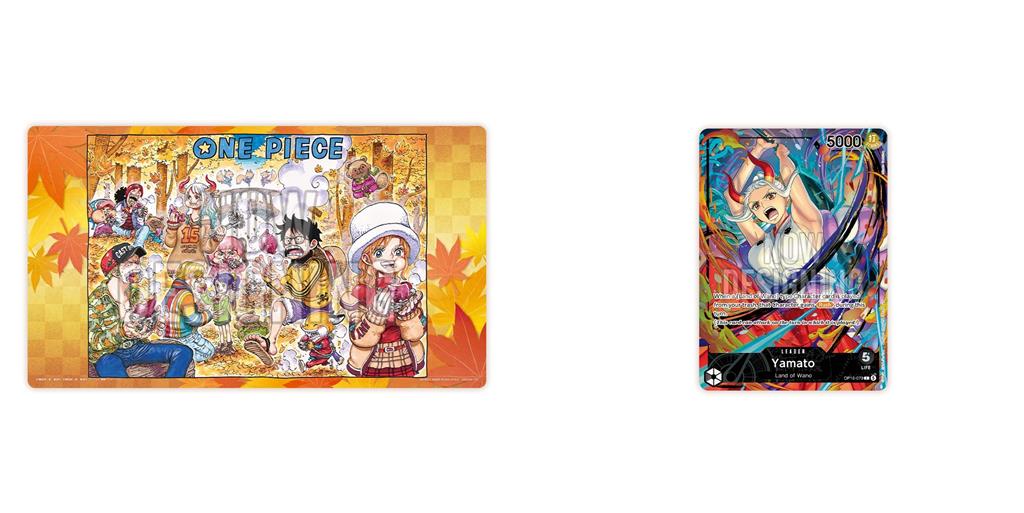 One Piece Card Game Official Playmat Limited Edition Vol. 6 mit exklusivem Yamato-Artwork sowie einer limitierten Yamato Leader Promokarte für Sammler und Spieler