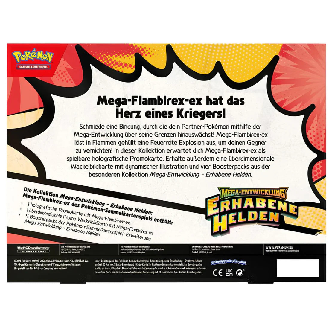 Pokémon ME02.5 Mega-Entwicklung-ex-Kollektion - Mega-Flambirex-Ex DE