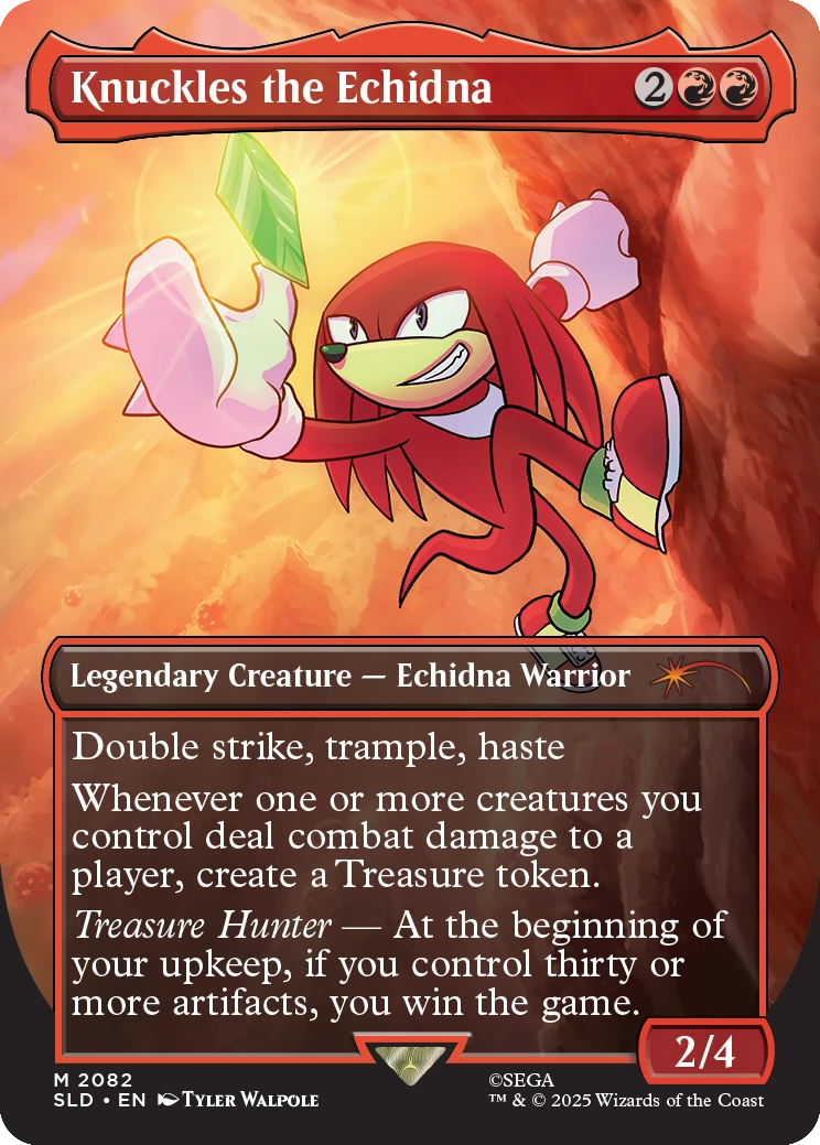 Secret Lair x Sonic: Friends & Foes – Non-Foil Edition (EN) mit 7 exklusiven Sonic-Karten Knuckles the Echidna