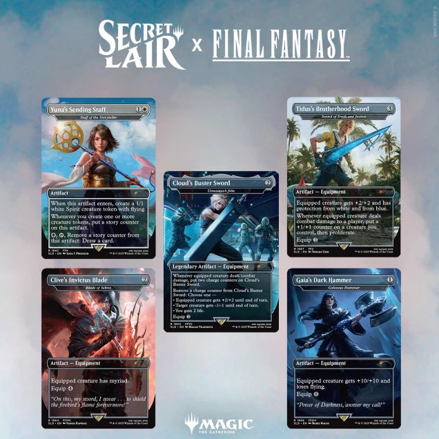 Produktbild von Secret Lair x Final Fantasy: Weapons (Non-Foil EN) – vollständiger Kartensatz