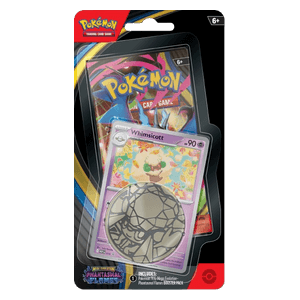 Pokémon Phantasmal Flames Checklane Blister mit Whimsicott Promo, Boosterpack und Spielmünze in englischer Version.