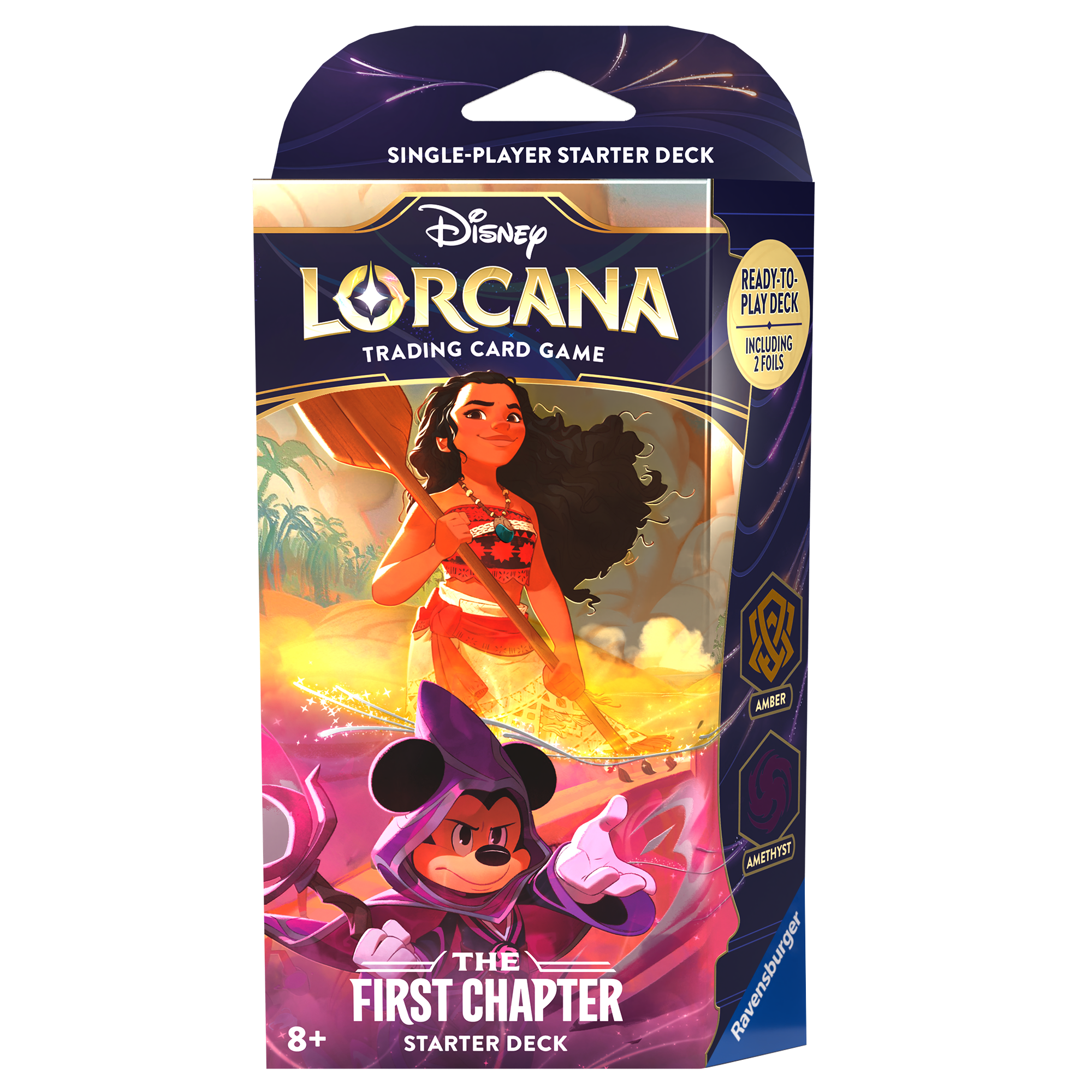 Disney Lorcana: Das Erste Kapitel - Starter Deck Bernstein und Amethyst (ENG) FIRST PRINT