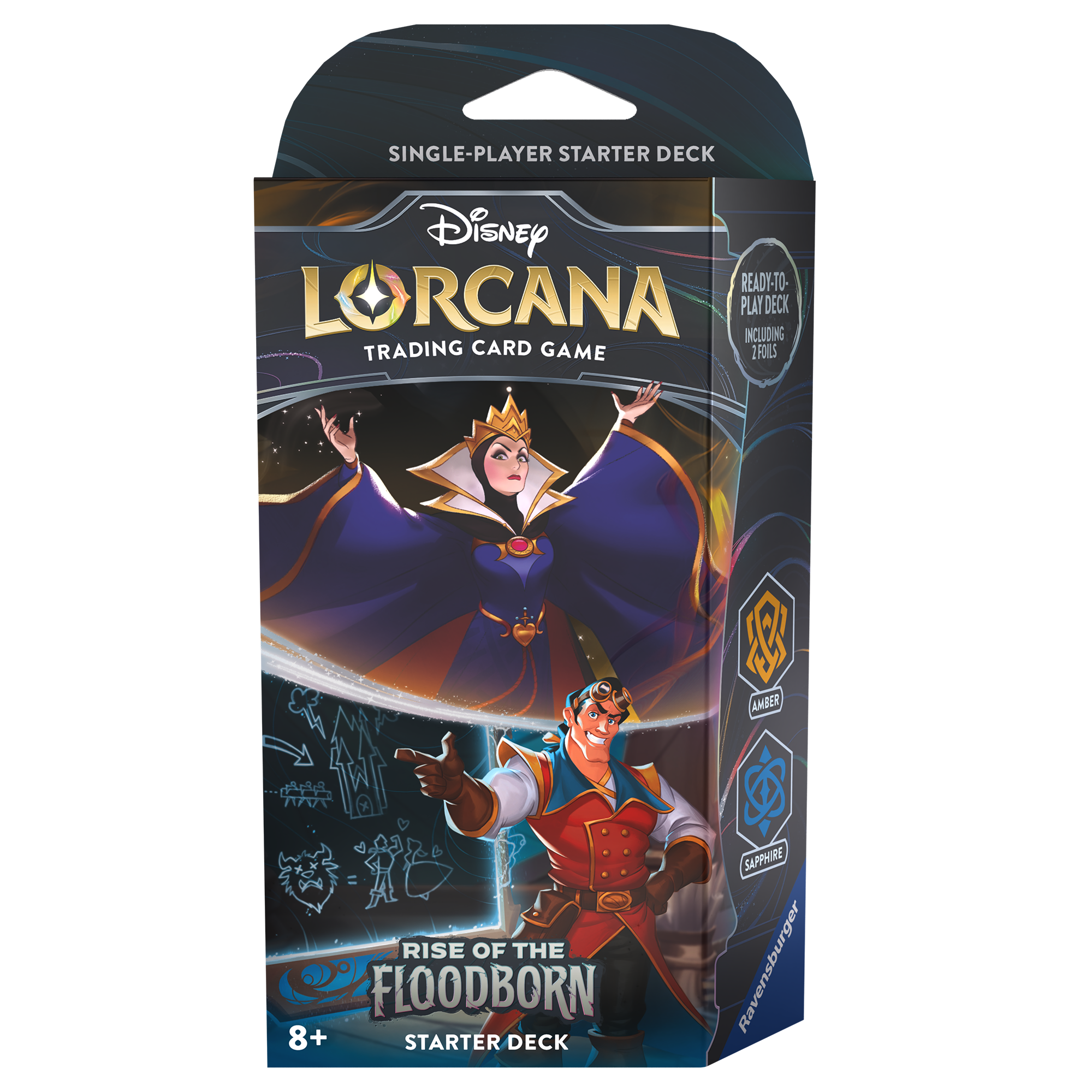 Disney Lorcana: Aufstieg der Flutgestalten - Starter Deck Bernstein & Saphir (ENG)