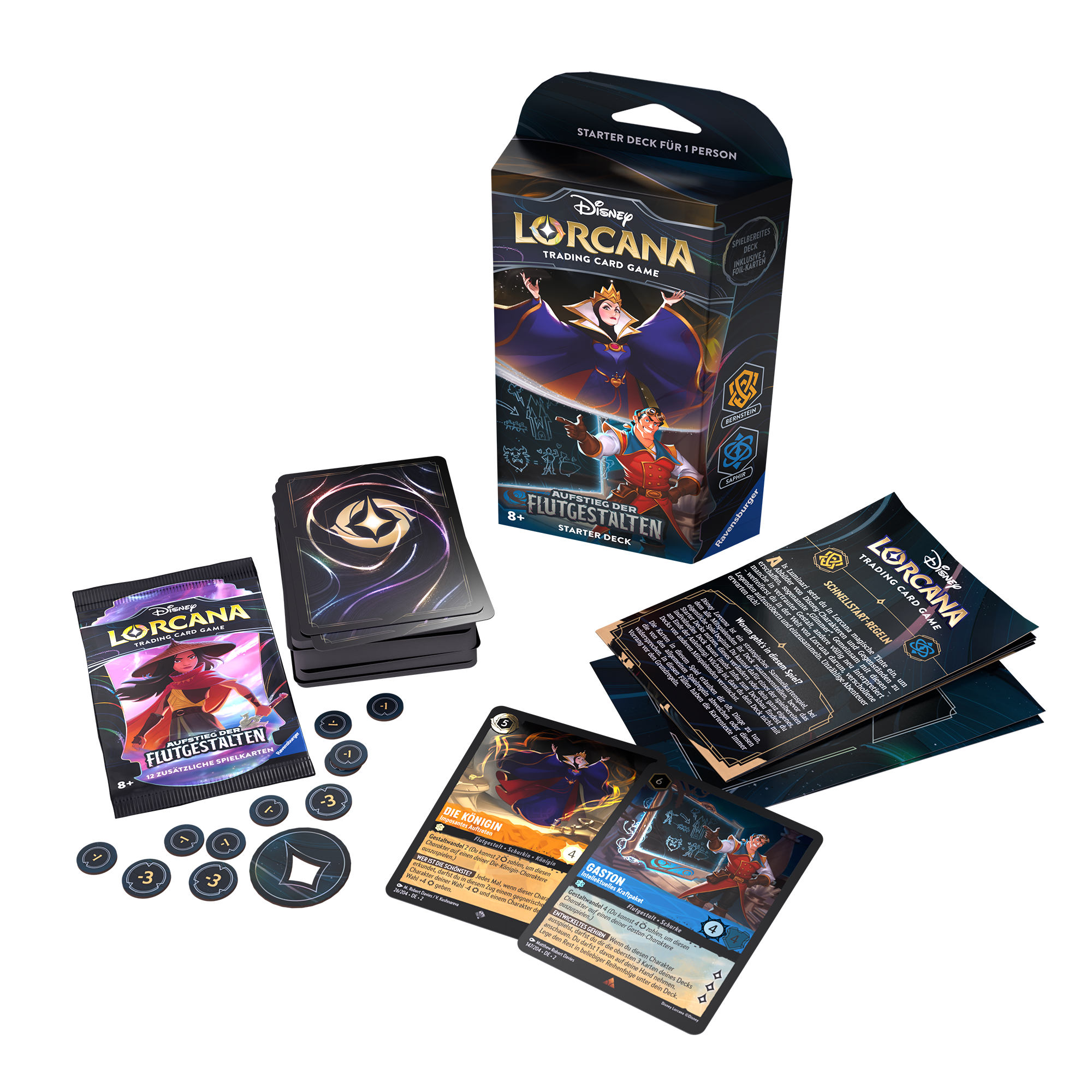 Disney Lorcana: Aufstieg der Flutgestalten - Starter Deck Bernstein & Saphir (DE)
