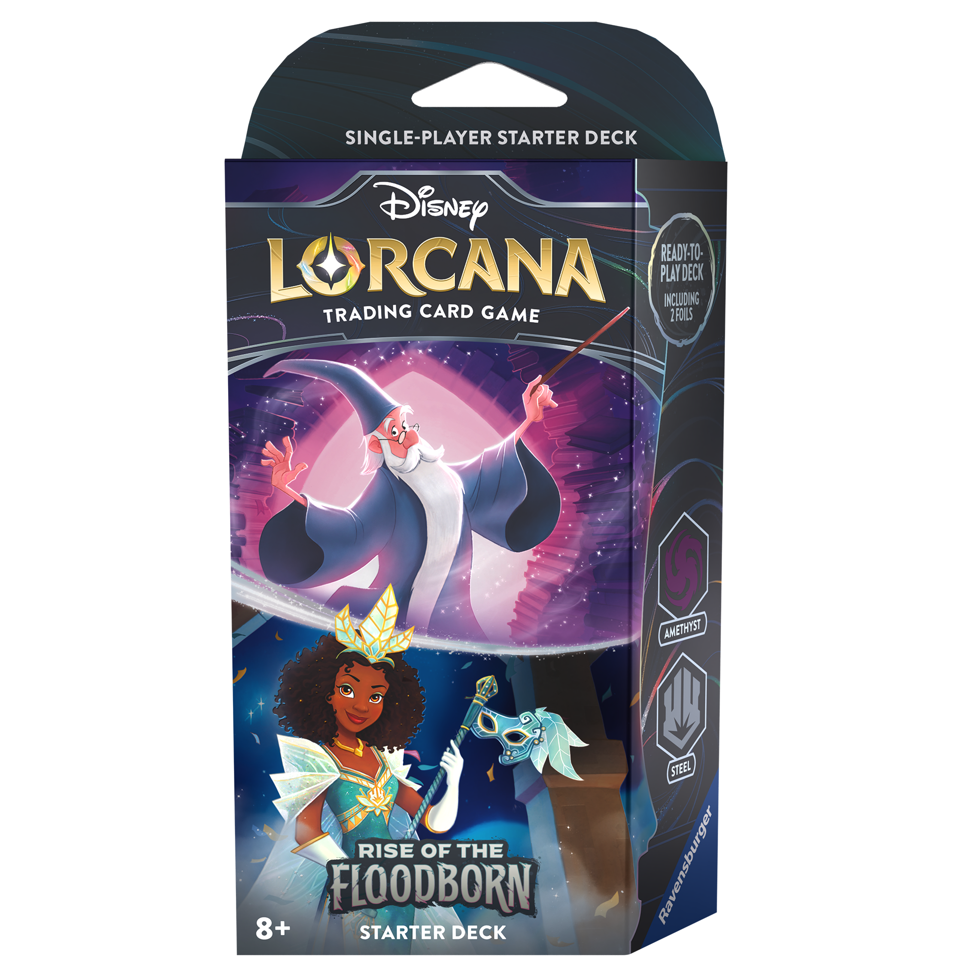 Disney Lorcana: Aufstieg der Flutgestalten - Starter Deck Amethyst & Stahl (ENG)