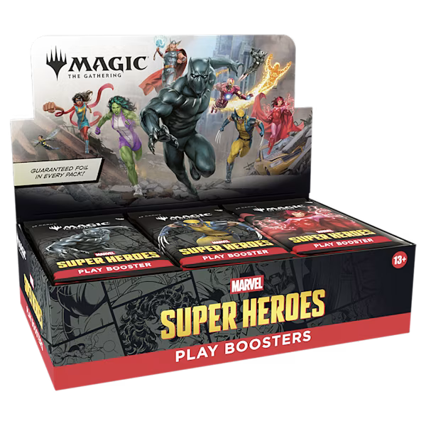 MTG Marvel Super Heroes Play Booster Display