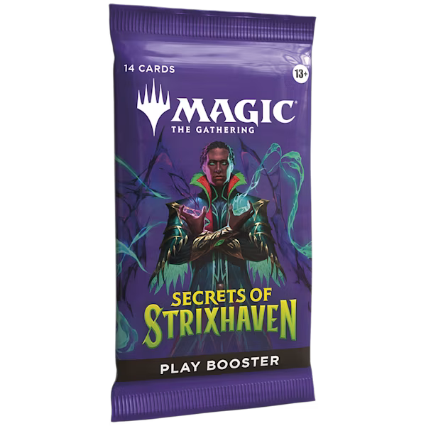 „Magic the Gathering Secrets of Strixhaven Play Booster Pack“

„MTG Strixhaven Play Booster Inhalt 14 Karten“

„Magic Strixhaven Booster Display Box“
