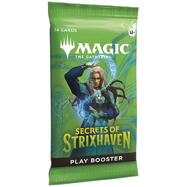 „Magic the Gathering Secrets of Strixhaven Play Booster Pack“

„MTG Strixhaven Play Booster Inhalt 14 Karten“

„Magic Strixhaven Booster Display Box“