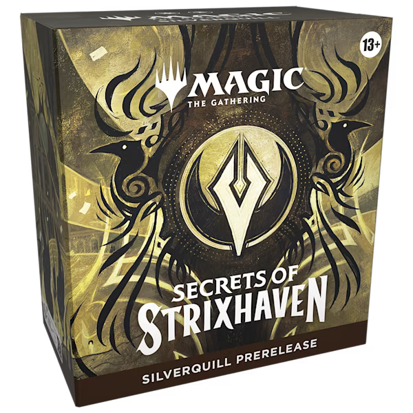 „Magic the Gathering Secrets of Strixhaven Prerelease Pack Box“

„MTG Strixhaven Prerelease Kit Inhalt Booster und Spindown Würfel“

„Magic Strixhaven Prerelease Promokarte und Booster“