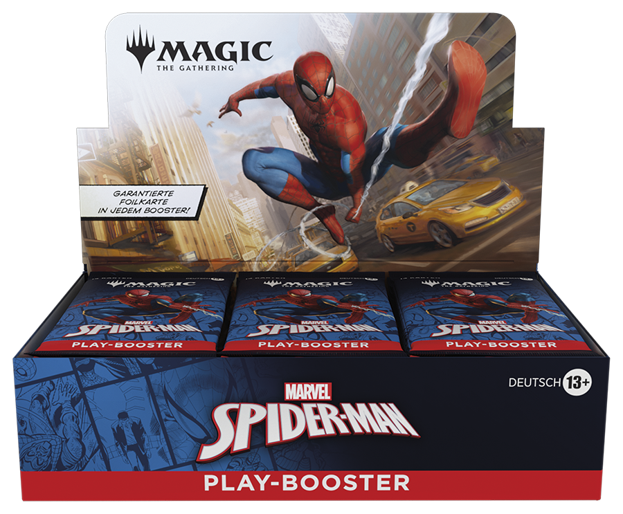 Magic: The Gathering - Jenseits des Multiversums: Marvel´s Spider-Man Play-Booster-Display