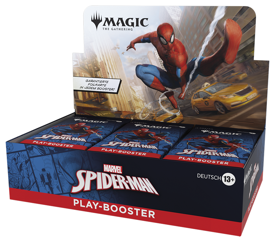 Magic: The Gathering - Jenseits des Multiversums: Marvel´s Spider-Man Play-Booster-Display