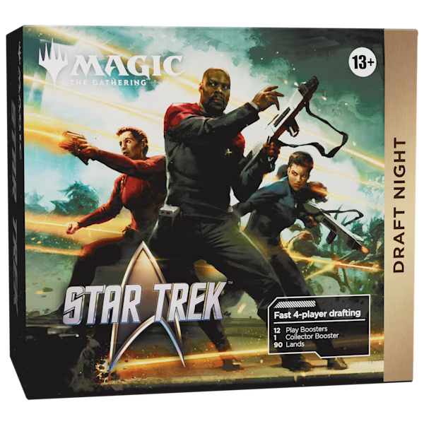 Magic: The Gathering | Star Trek™ Draft Night (EN) | Pick-Two-Draft Kit für 4 Spieler mit Sammler-Booster