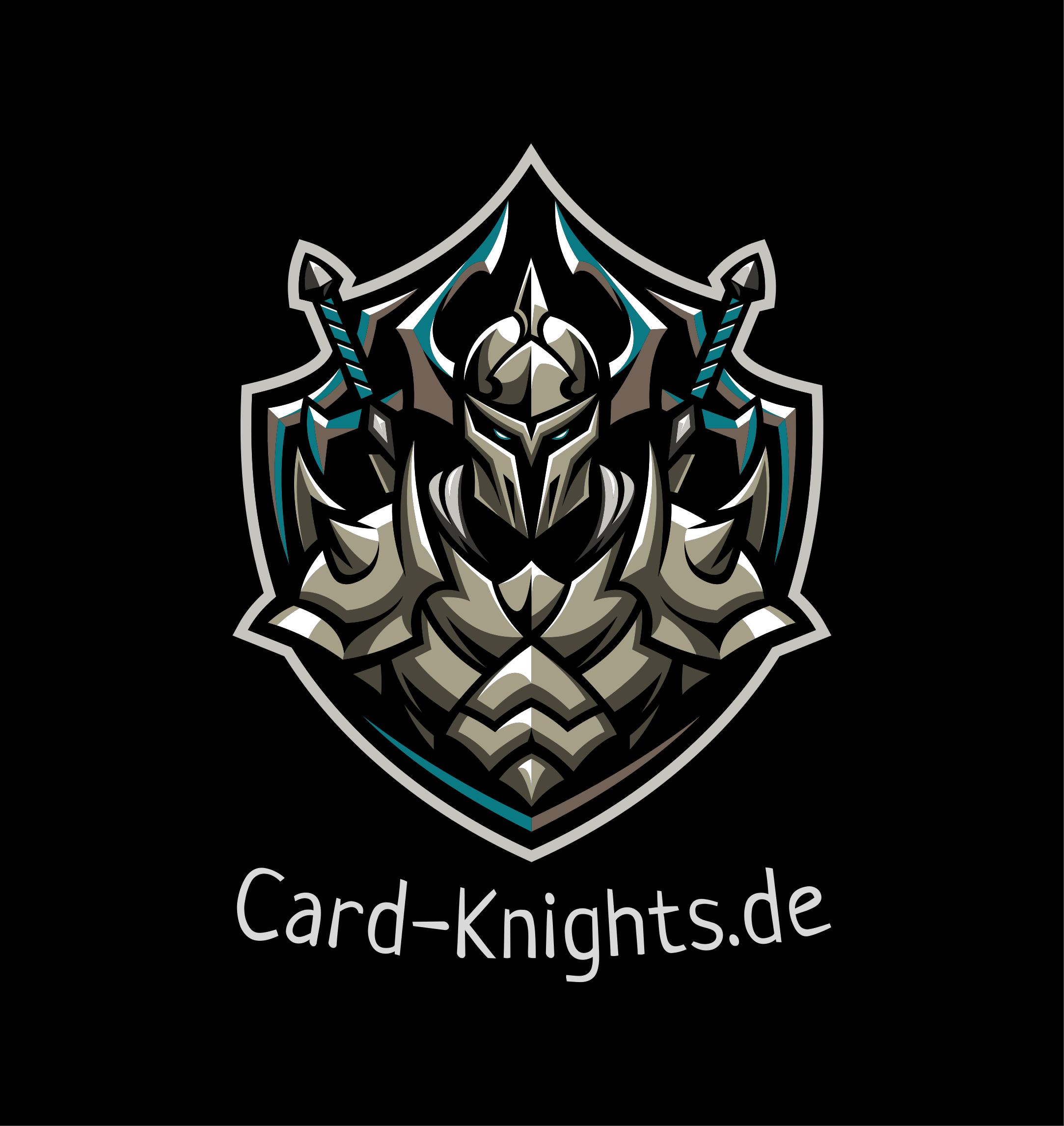 Hoodie im Card-Knights Look