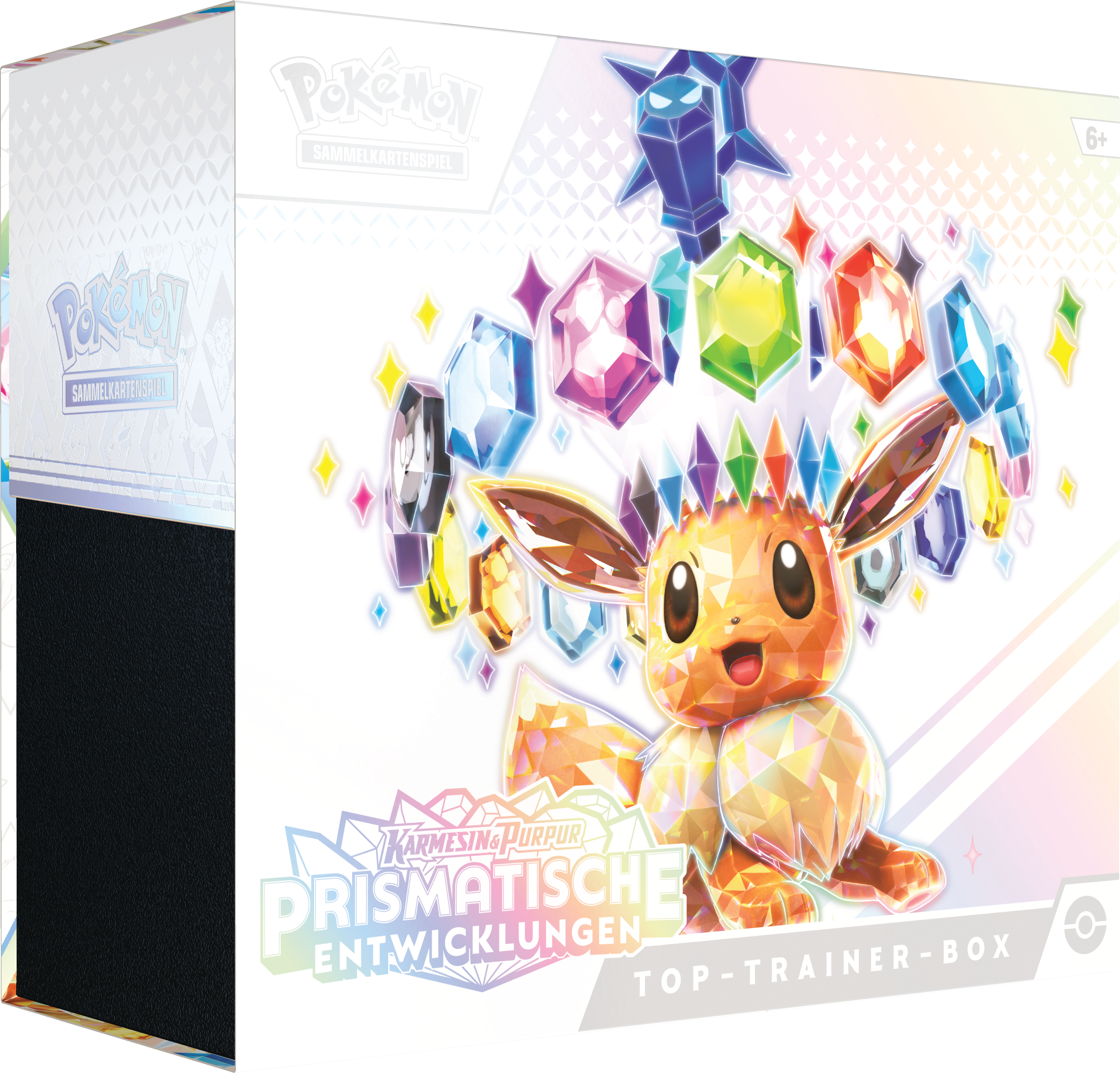 Pokemon Karmesin & Purpur - (defekte Folie) Prismatische Entwicklungen Top Trainer Box (defekte Folie)