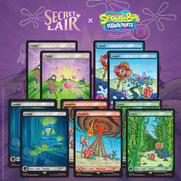 Magic: Secret Lair x Spongebob Squarepants - Lands under the Se