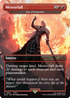 Detailansicht der Kartenillustration mit Final Fantasy-Charakteren im MTG-Stil