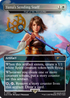 Detailansicht einer Foil-Karte mit Final Fantasy-Waffe im MTG-Stil