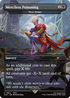 Detailansicht der Kartenillustration mit Final Fantasy-Charakteren im MTG-Stil