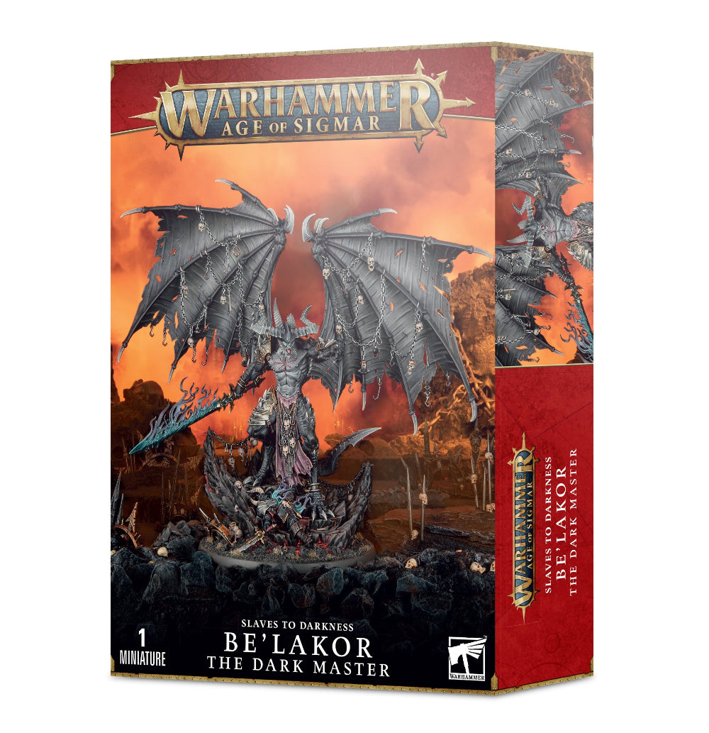 Be’lakor, the Dark Master – detailreiche Kunststoffminiatur (170 mm) mit Flügeln und 100 mm Base, passend für Age of Sigmar