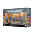Warhammer 40K Jump Pack Intercessors – 5 Primaris Space Marines mit Sprungmodulen, Chainswords und Heavy Bolt Pistols auf 40 mm Bases.