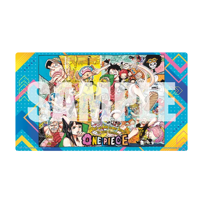 One Piece Card Game Official Playmat Limited Edition Vol. 5 mit exklusiver Monkey D. Luffy Illustration sowie einer limitierten Monkey D. Luffy Promokarte für Sammler und Spieler