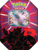Pokémon Tin mit Team Rockets Nidoking-ex Promokarte und vier Boosterpacks