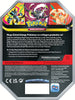 Pokémon Tin 131 Mega-Darkrai-ex mit exklusiver holografischer Promokarte, zeigt die hochwertige Metallbox der Mega-Entwicklungs-Serie mit vier enthaltenen Boosterpacks des Pokémon-Sammelkartenspiels