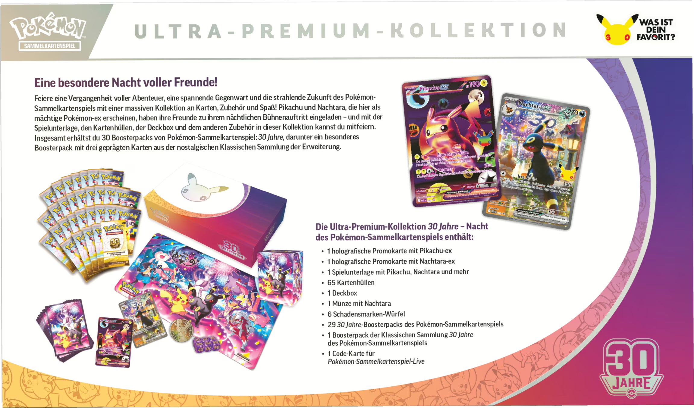Pokémon Karmesin & Purpur – 30 Jahre Ultra-Premium-Kollektion Nacht (DE)