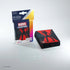 Marvel Champions Art Sleeves – Black Widow: Verpackung mit 50 vollfarbig bedruckten Hüllen im Black Widow-Design, inklusive einer durchsichtigen Heldenhülle.