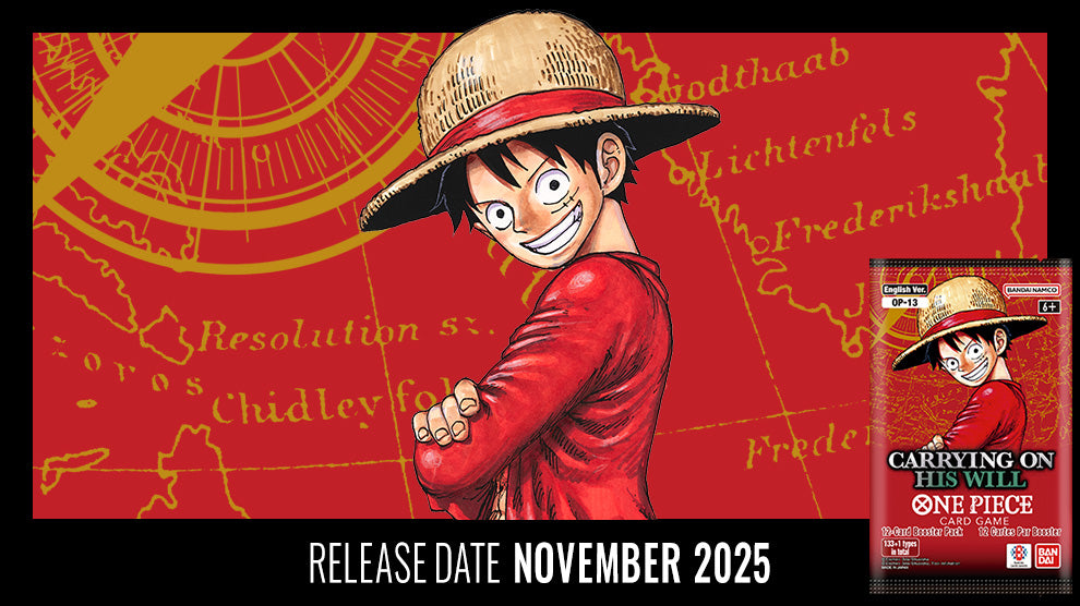 One Piece Card Game Booster Pack – Carrying On His Will [OP-13] mit Luffy, Ace & Sabo. Jubiläums-Booster mit neuen Karten & Alternate Arts.