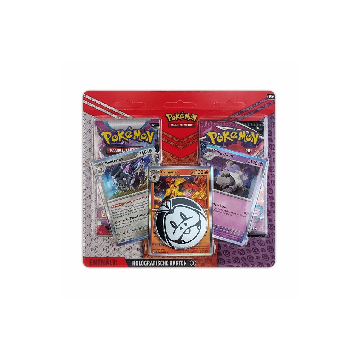 Pokémon TCG – Enhanced 2-Pack Blister - Knattatox, Crimanzo & Friedwuff (DE)