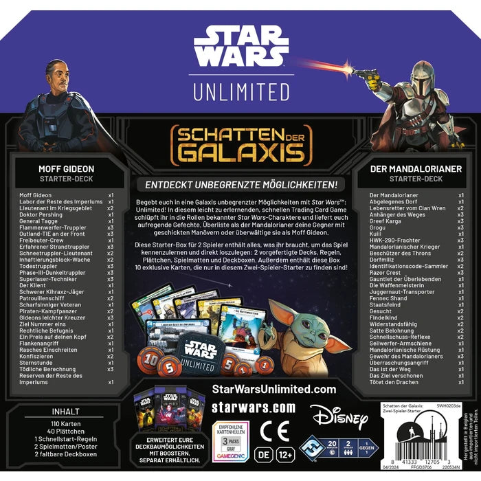 Star Wars: Unlimited - Schatten der Galaxis (Zwei-Spieler-Starter)