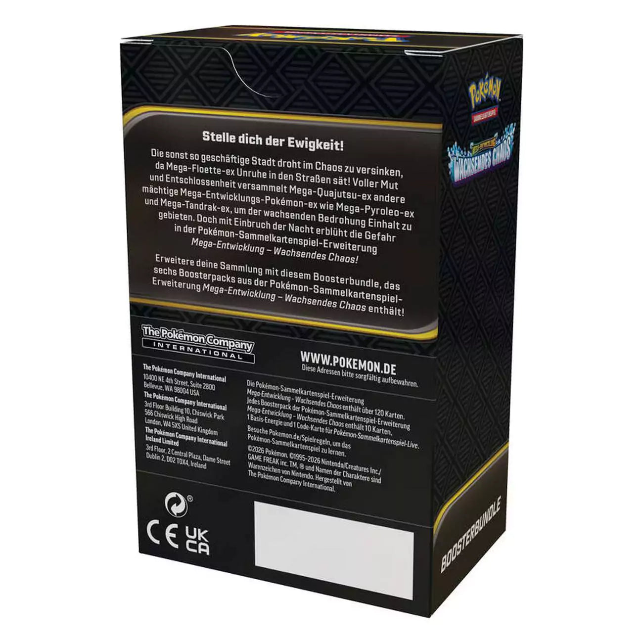 Pokémon - Wachsendes Chaos ME04 Boosterbundle (DE) | Mega-Entwicklung
