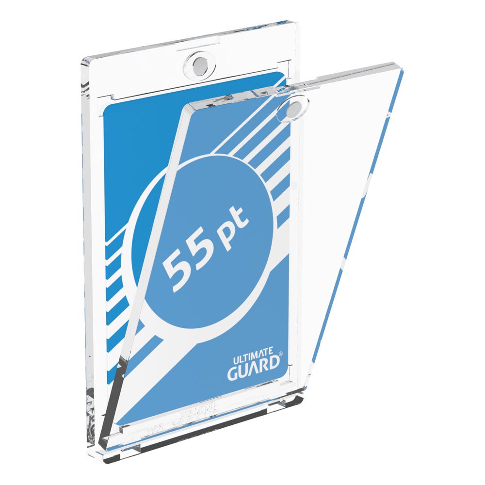 Ultimate Guard Magnetic Card Case 55 pt – transparenter magnetischer Kartenhalter mit UV-Schutz | Geöffnet